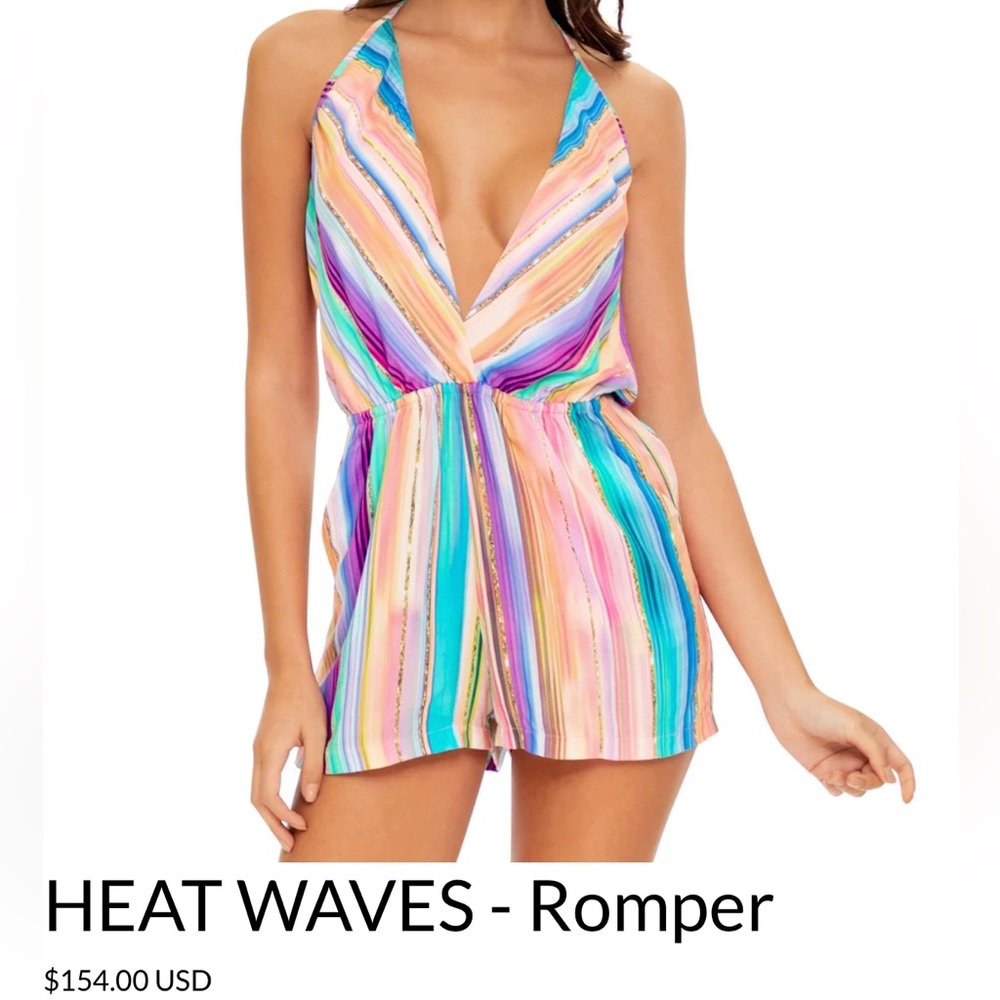 Luli Fama Multicolor Striped Swim Coverup - Picture 5 of 8